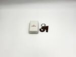 Brown leather key chain Omega
