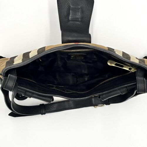Burberry Black Nova Check Pocket convertible pocket bag