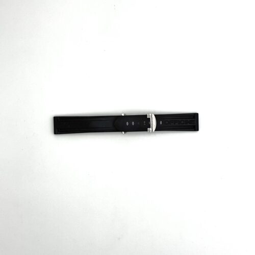 Black Rubber Strap 24mm with buckle for Panerai watch