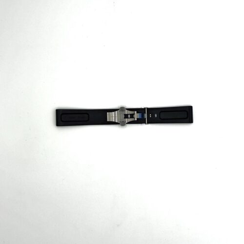 Black Rubber Strap 24mm with buckle for Panerai watch