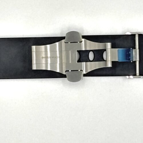 Black Rubber Strap 24mm with buckle for Panerai watch