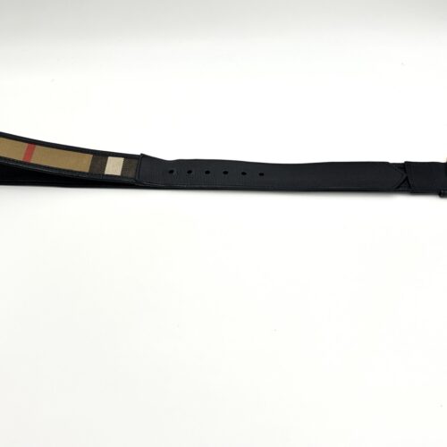 Black Burberry Nova Check Belt