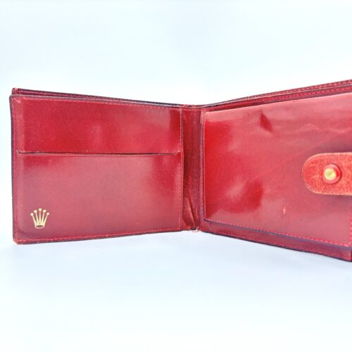 Vintage red Wallet from Rolex
