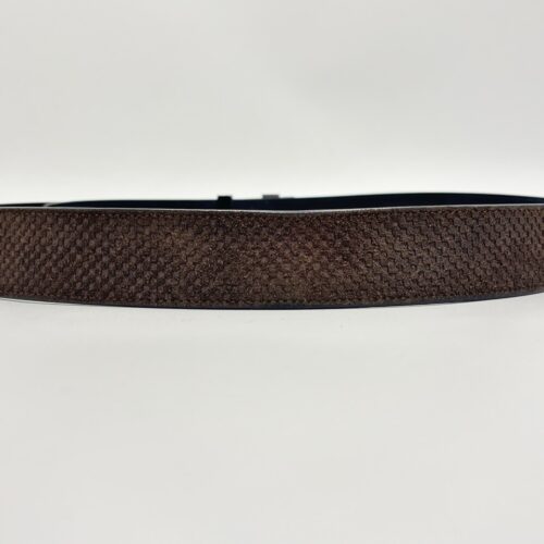 Louis Vuitton Brown Suède Belt M6876