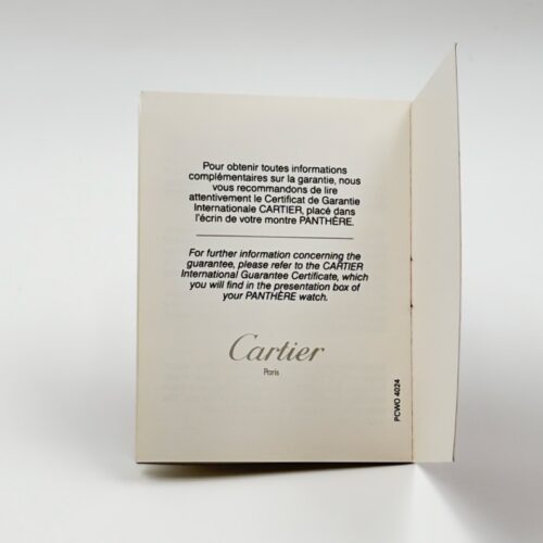 PCW 4024 Montres Panthère cartier booklet