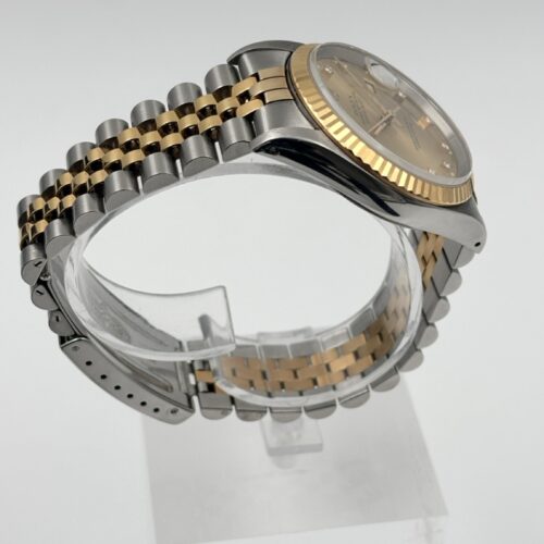 Rolex Datejust 36 16223 Champagne Dial With Diamond Indices LxryVIntage LXV