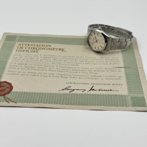 Rolex Air-King 5500 Linen Dial Papers