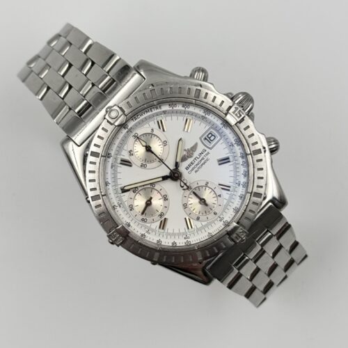 Breitling Chronomat A13352 White dial Full Set