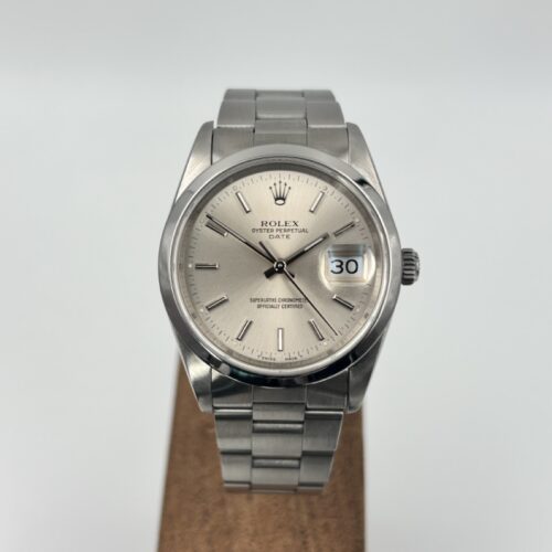 Rolex Oyster Perpetual Date 1500 Silver 1990