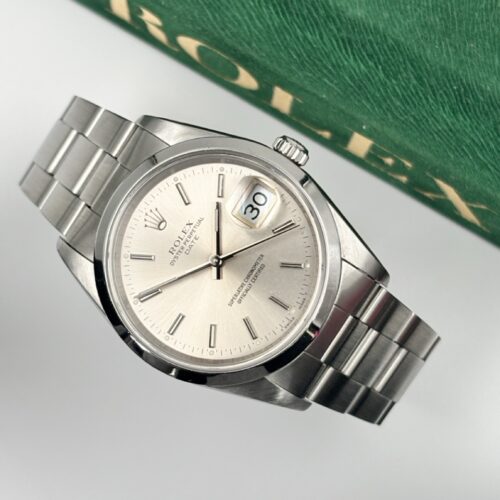 Rolex Oyster Perpetual Date 1500 Silver 1990