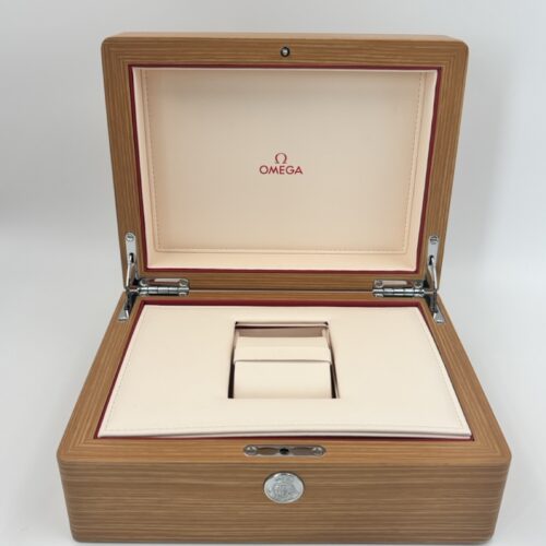 Omega Wooden watch box including travel case
