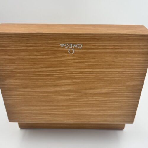 Omega Wooden watch box including travel case