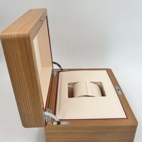 Omega Wooden watch box including travel case