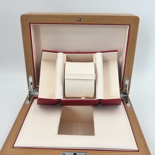 Omega Wooden watch box including travel case