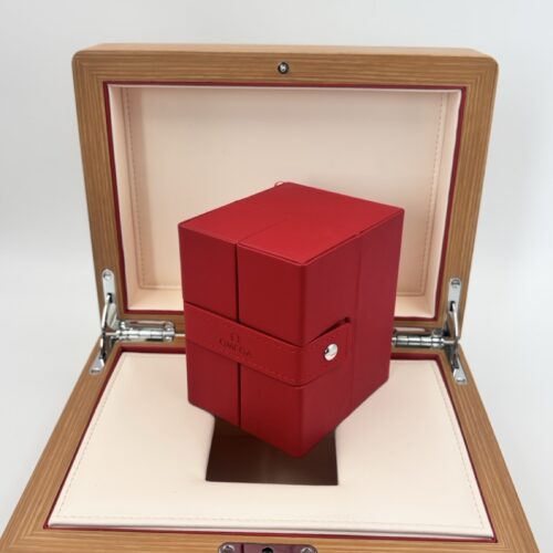 Omega Wooden watch box including travel case