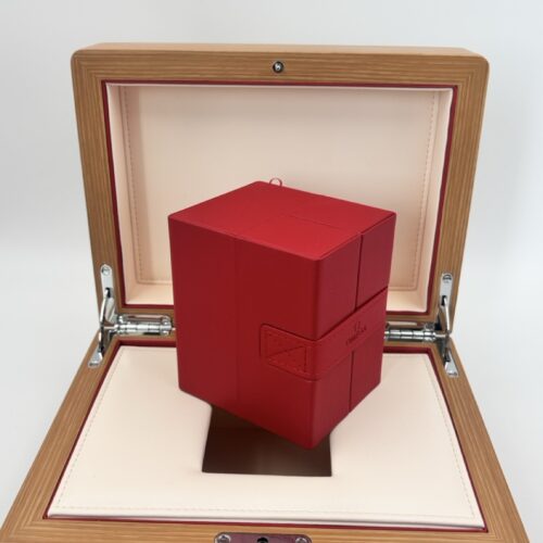 Omega Wooden watch box including travel case