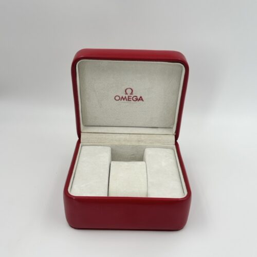 Omega vintage red watch box