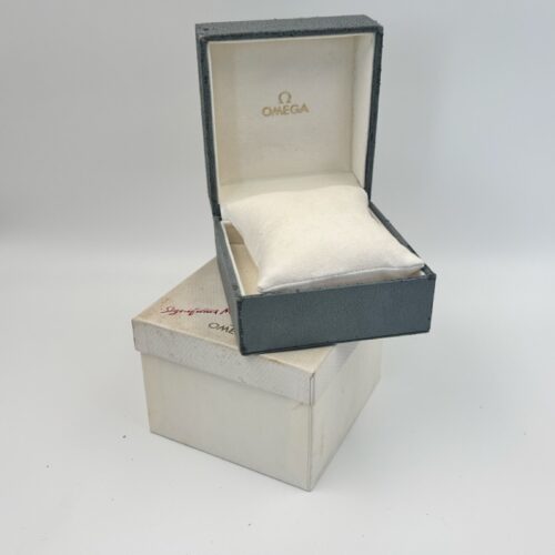Omega Vintage Grey Box with Outerbox and booklets