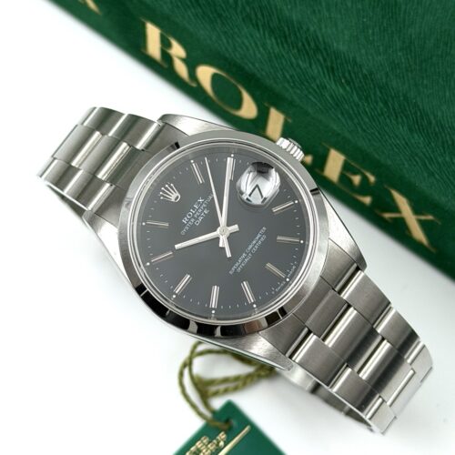Rolex Date 15200 NOS Papers Booklet and green tag 2003