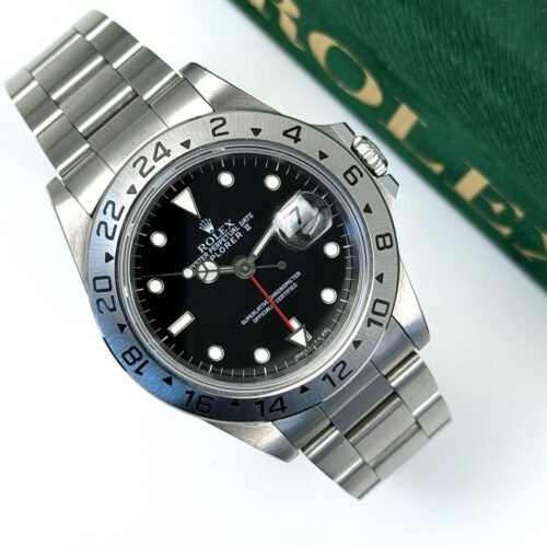 Rolex Explorer II Black DIal Like New condition serviced and papers